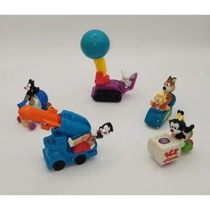 Animaniacs Warner Brothers 1993 McDonalds Happy Meal Toys Figure Lot of 5